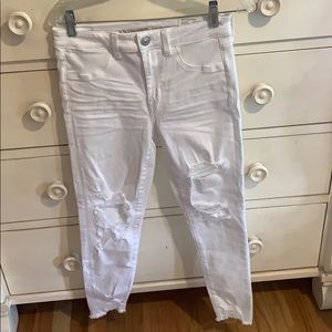 NWT White ripped American Eagle jeggings